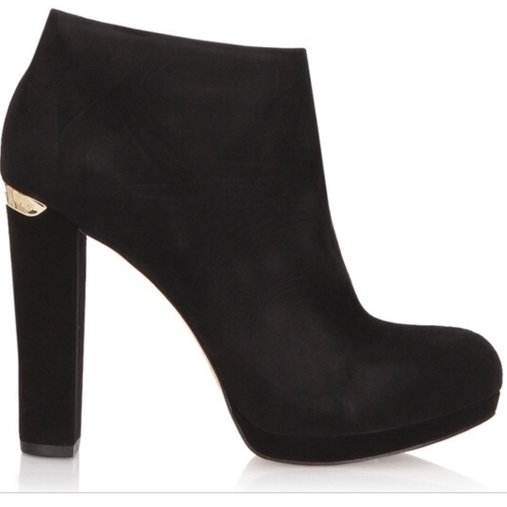Michael Kors Haven Suede Black Booties